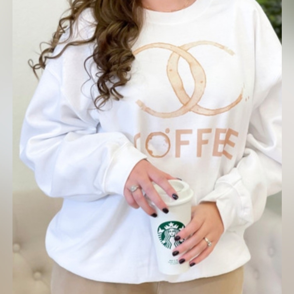 Nwts, Coffee Sweatshirt-Christmas Gift